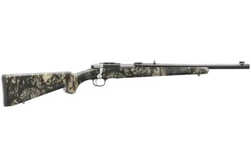 Ruger 7427 77/44 44 Rem Mag 4+1 16.60" Blued Threaded Barrel, Blued Alloy Steel Receiver w/Integral Scope Mount, Kryptek Obskura Nox Camo Synthetic Stock