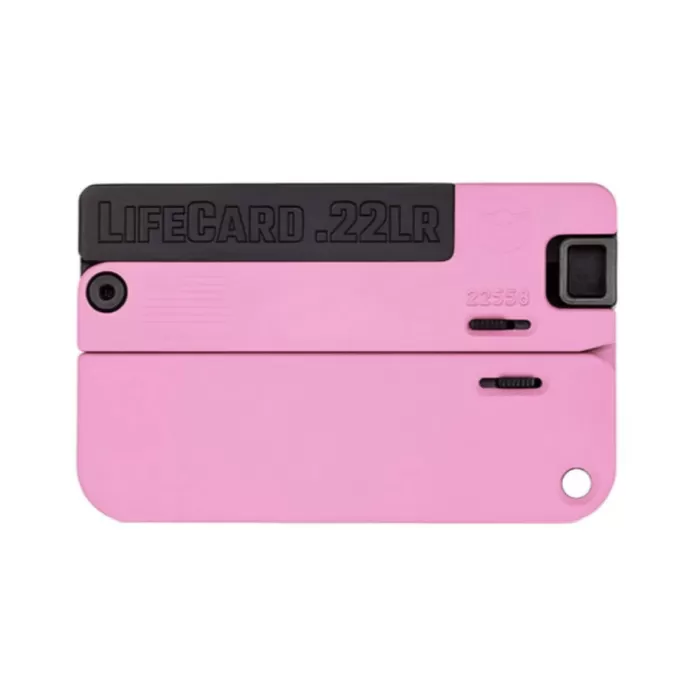 TRAILBLAZER FIREARMS LifeCard .22LR Polymer Handle Prison Pink Pistol (LC1-PP)