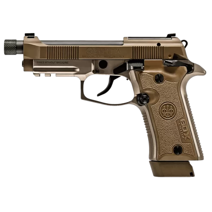 BERETTA 80X Cheetah .380 ACP 4.4in 15rd Tactical Desert Semi-Automatic Pistol (J80XTD15)