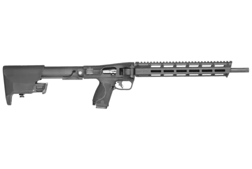 Smith & Wesson 14172 M&P FPC Folding 22 LR 10+1 16.25" Black Threaded Barrel, Black Polymer Receiver w/Picatinny Rail, M-LOK Handguard, Black Fixed Polymer Stock, Interchangeable Backstrap Grip