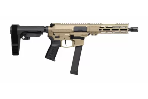 CMMG Banshee FE MkGs 9mm 8in 33rd Coyote Tan Semi-Auto Pistol (99A520F-CT)