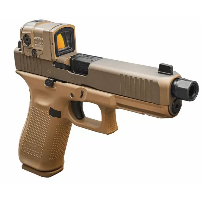 GLOCK G17 Gen5 Full Size 9mm Luger 4.49in 17rd Flat Dark Earth/Black Double-Action Pistol with Aimpoint Acro Red Dot (UA175S204N17FDE)