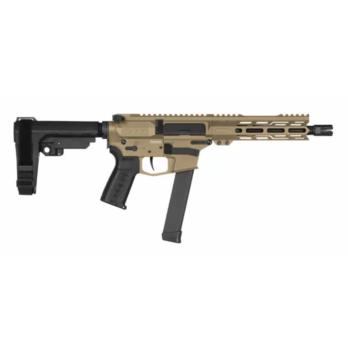CMMG Banshee MkGs 9mm 8in 33rd Coyote Tan Semi-Auto Pistol (99A3B0F-CT)