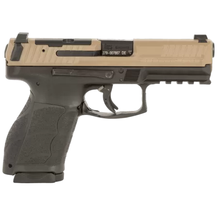 HK 81001195 VP9A1 Full Size Frame 9mm Luger 20+1 17+1 Black Flat Dark Earth Steel Optic Ready/Serrated Slide Brown Polymer Frame w/Picatinny Rail Interchangeable Backstrap Grip Ambidextrous