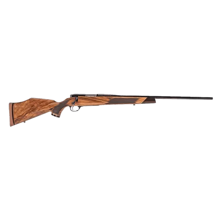 Weatherby MDX01N224WR4T Mark V Deluxe Varmintmaster 224 Wthby Mag Threaded Barrel, Drilled & Tapped Steel Receiver, Monte Carlo High Gloss Walnut Wood Stock
