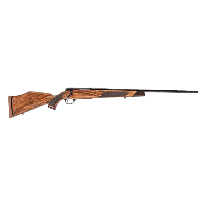 Weatherby MDX01N224WR4T Mark V Deluxe Varmintmaster 224 Wthby Mag Threaded Barrel, Drilled & Tapped Steel Receiver, Monte Carlo High Gloss Walnut Wood Stock