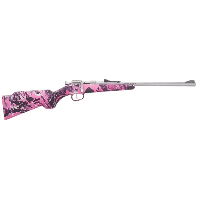 Henry H005RMG Mini Bolt Youth 22 S/L/LR 1rd 16.25" Matte Stainless Steel Barrel, Matte Drilled & Tapped Stainless Steel Receiver, Muddy Girl Fixed w/Pistol Grip Synthetic Stock, Right Hand Henry H005RMG Mini Bolt Youth 22 S/L/LR 1rd 16.25" Matte Stainless Steel Barrel, Matte Drilled & Tapped Stainless Steel Receiver, Muddy Girl Fixed w/Pistol Grip Synthetic Stock, Right Hand