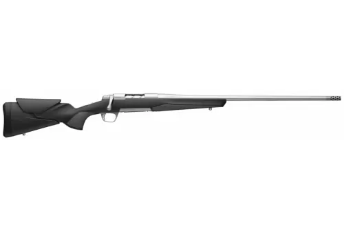 Browning 036008294 X-Bolt 2 Hunter Full Size 6.5 PRC 3+1 24" Stainless Steel Threaded Barrel, Drilled & Tapped Stainless Steel Receiver, Adj Vari-Tech Black Composite Stock w/Adjustable Comb & LOP