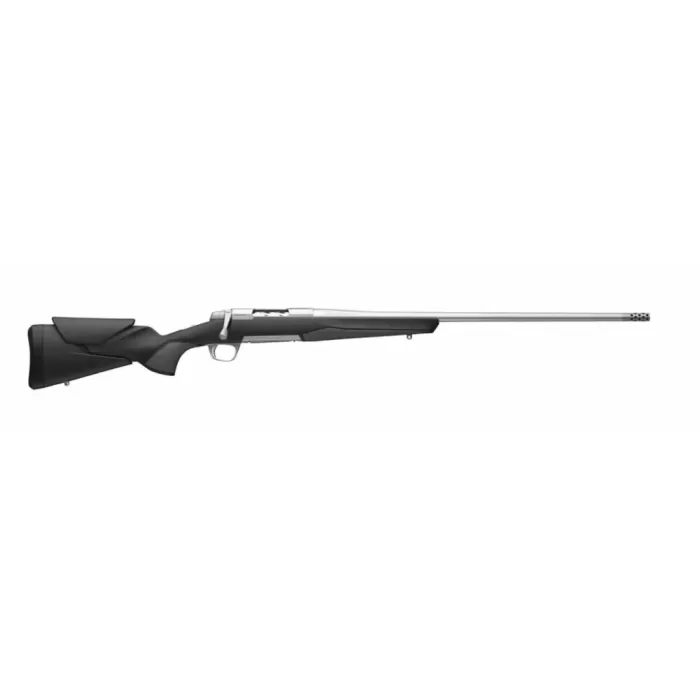 Browning 036008298 X-Bolt 2 Hunter Full Size 7mm PRC 3+1 24" Stainless Steel Threaded Barrel, Drilled & Tapped Stainless Steel Receiver, Adj Vari-Tech Black Composite Stock w/Adjustable Comb & LOP