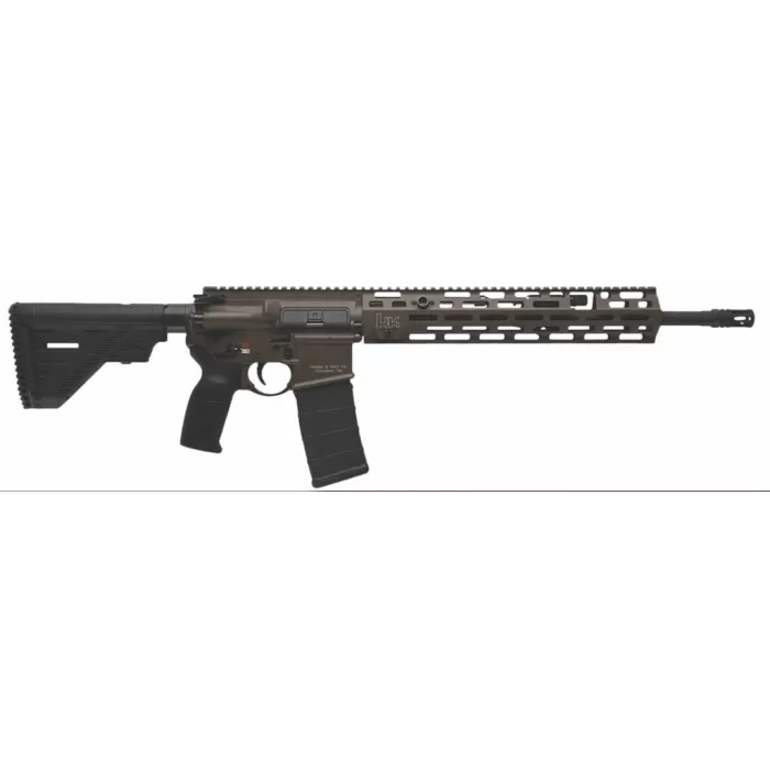 HK MR556 A4 16.5" 5.56x45mm Ambi Rifle, Patriot Brown - 180689