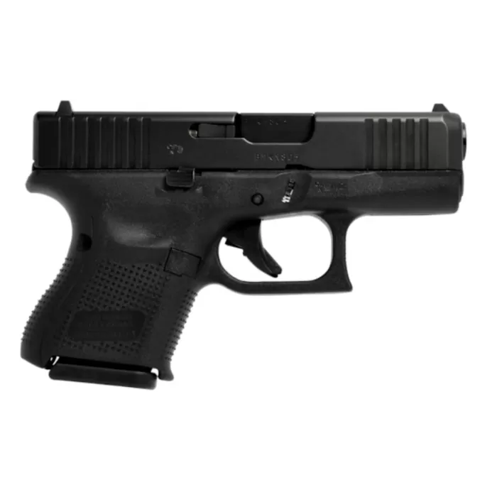 Glock UV2650201 G26 V Sub-Compact Frame 9mm Luger 10+1 3.43" Black GMB Barrel, Black Steel Serrated Slide, Black Polymer Frame, Textured Polymer Grip, Ambidextrous