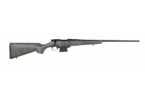 Howa HCE65PRCGW 1500 Carbon Elevate 6.5 PRC 4+1 24" Wrapped Carbon Fiber Threaded Barrel, Blued Drilled & Tapped Steel Receiver, Fixed Stocky's Black w/Gray Webbing Carbon Fiber Stock, Right Hand