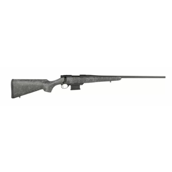 Howa HCE65PRCGW 1500 Carbon Elevate 6.5 PRC 4+1 24" Wrapped Carbon Fiber Threaded Barrel, Blued Drilled & Tapped Steel Receiver, Fixed Stocky's Black w/Gray Webbing Carbon Fiber Stock, Right Hand