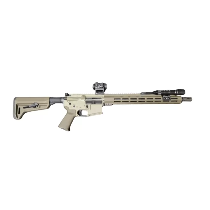 Shark Coast Tactical SCC04137GKNL Grassy Knoll Bundle 5.56 NATO 30+1 16" Black Melonite Threaded Barrel, 2-Tone Green Cerakote Aluminum Receiver w/Picatinny Rail, M-LOK Handguard, Magpul MOE SL OD Gre