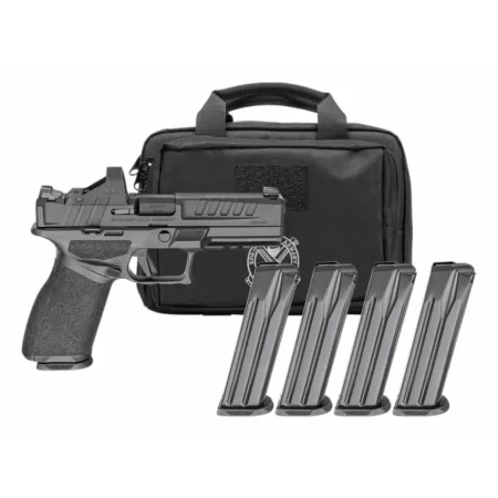 SPRINGFIELD ARMORY Echelon 4.5F 9mm 4.5in Black Pistol Gear Pac w/ Viridian RFX11, 4x 15rd Mags, Range Bag (EC9459B-15-PAC)