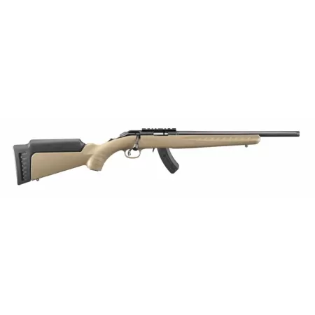RUGER American Rimfire .22 WMR 16in Threaded 15rd FDE Bolt-Action Rifle (8370)