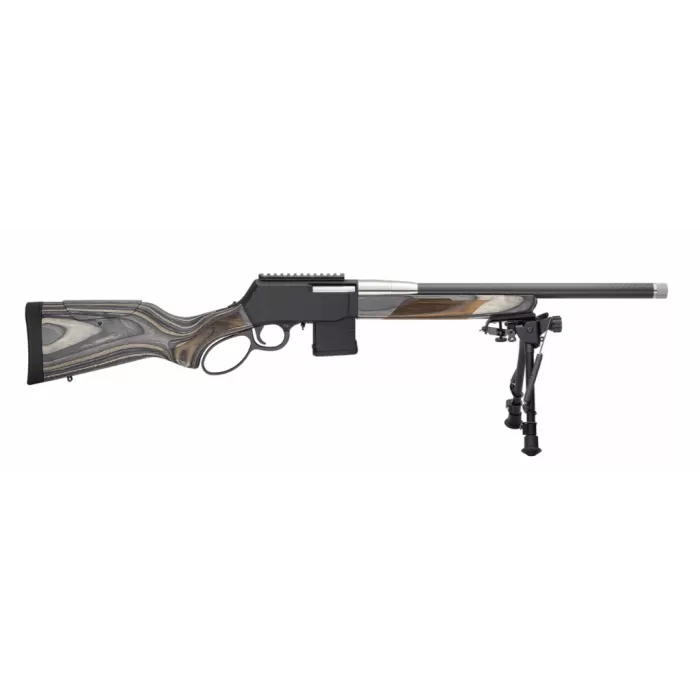 Henry H023-223XCF SPD Predator 223 Rem/5.56 NATO 10+1 18" Carbon Fiber Threaded Barrel, Black Anodized Drilled & Tapped Receiver, Harris S-LM Bipod Forend, Adj Cheek Riser w/Pistol Grip Laminate Stock