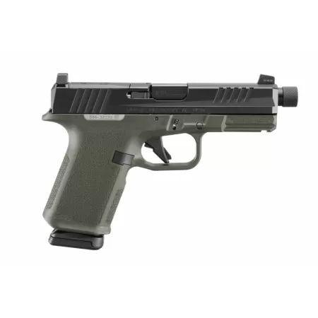 RUGER RXM 9mm 4.5in Threaded 2x 15rd Mags Black/OD Green Striker-Fired Pistol (19436)