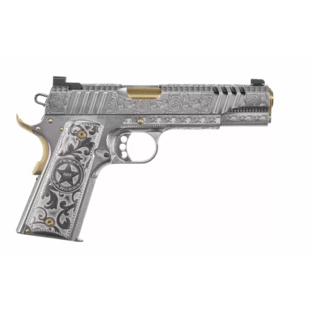 Auto-Ordnance 1911TCAC17 Texas Ranger Special Edition 45 ACP 7+1 5" Gold Plated PVD
