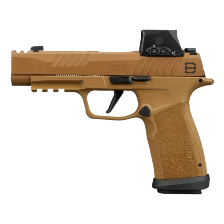 Sig Sauer 365XF9DH3RXSL P365 DH3 w/Optic Compact 9mm Luger 21+1 3.70" Black DLC Barrel, Coyote Cerakote Stainless Steel Lightening Cut/Optic Ready/Serrated Slide & Frame w/Picatinny Rail, Interchangea