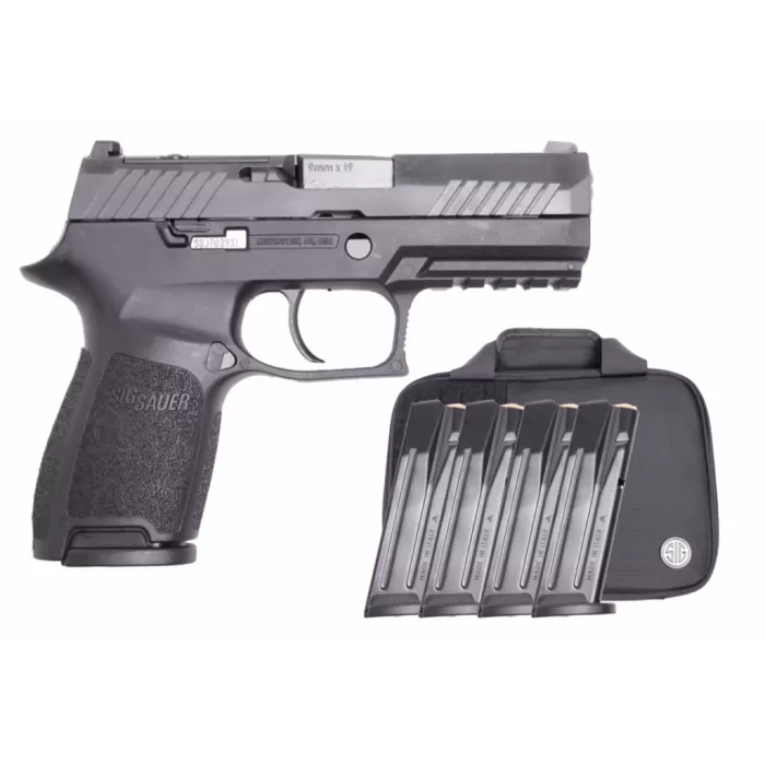 SIG SAUER P320 Compact TacPro 9mm 3.9in 5x15rd Striker Fired Pistol (320C-9-BSSP-TACPRO)