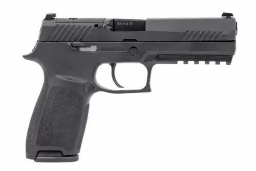 SIG SAUER P320 Full Size 9mm 4.7in 2x17rd Black Striker Fired Pistol with ROMEO-RS PRO Sight (320F-9-BSSP-RS)