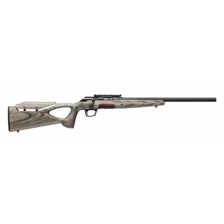 Winchester Repeating Arms 525227102 Xpert Target 22 LR 10+1 18" Matte Black Threaded Bull Barrel, Matte Black Picatinny Rail Steel Receiver, Gray Adj Comb & LOP Thumbhole Laminate Stock