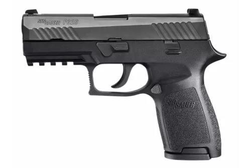 SIG SAUER P320 Compact 9mm 3.9in 2x15rd Black Striker Fired Pistol with ROMEO-RS PRO Sight (320C-9-BSSP-RS)