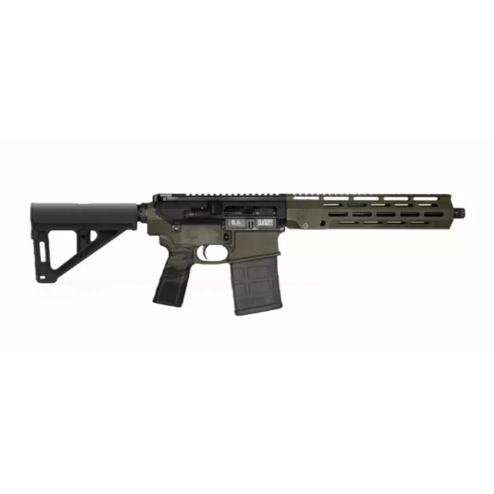 DIAMONDBACK DB10 8.6 Blackout 12in 20rd OD Green/Black Semi-Auto Pistol (DB1280W281)