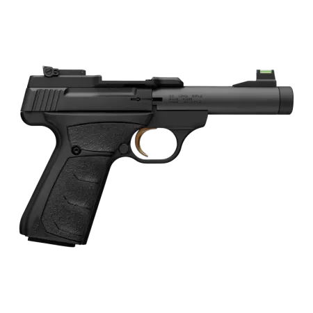 Browning 051608490 Buck Mark Micro Bull SR 22 LR 10+1 4.40" Matte Black Threaded Bull Barrel, Matte Black Alloy Frame, Black Overmolded UFX Grip, RMSc Footprint