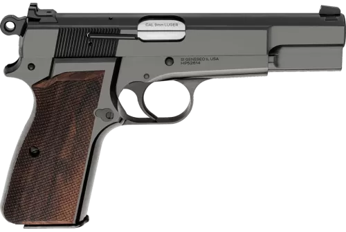 SPRINGFIELD ARMORY SA-35 9mm Luger 4.7in 15rd Polished Blued/Walnut Semi-Automatic Pistol (HP9202)