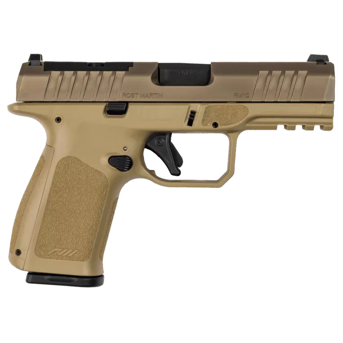 Rost Martin RM1CMOVOSP10 RM1C 9mm Luger 10+1 4" Black Optic Ready/Serrated Slide Black