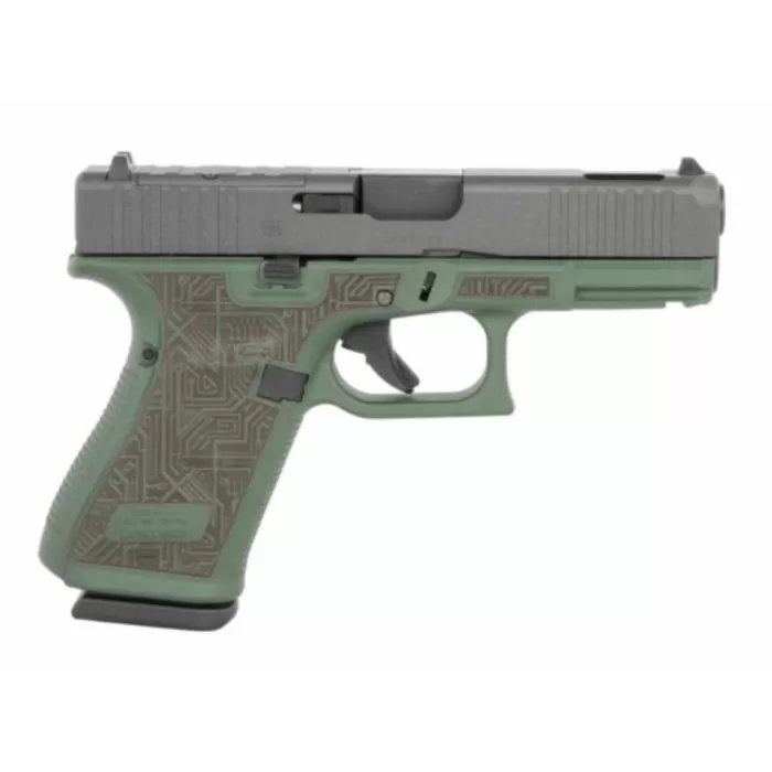 GLOCK G19 Gen5 MOS Sports South Exclusive Compact 9mm 4.02in 15rd Black/Green Cerakote DAO Pistol (UA195S204NCIRB)