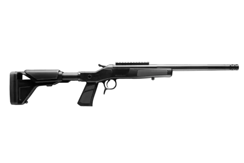 CVA CR4437XP Cascade XP-SB SBR 308 Win 1rd 16.50" Matte Stainless Steel Fluted Threaded Barrel & Receiver w/Picatinny Rail, Graphite Black Adj Buffer Tube Synthetic Stock, Black Grip