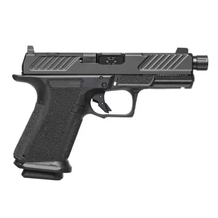 SHADOW SYSTEMS MR920 9mm 4.5in 15rd Black White Dot Threaded Pistol (SS-1004-SM25)