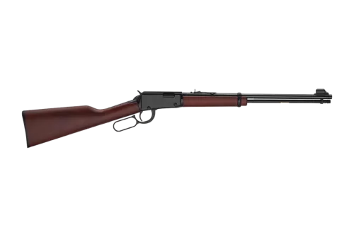 Henry H00122M Classic 22 WMR 12+1 18.50" Blued Round Barrel, Black Aluminum Grooved Receiver, American Walnut Straight Grip Stock