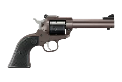 Ruger 2071 Super Wrangler 250th Anniversary 22 LR/22 WMR 6 Shot 4.62" Dark Bronze Cerakote Steel Engraved Barrel, Steel Frame, Checkered Synthetic Grip, Transfer Bar Safety, Exposed Hammer