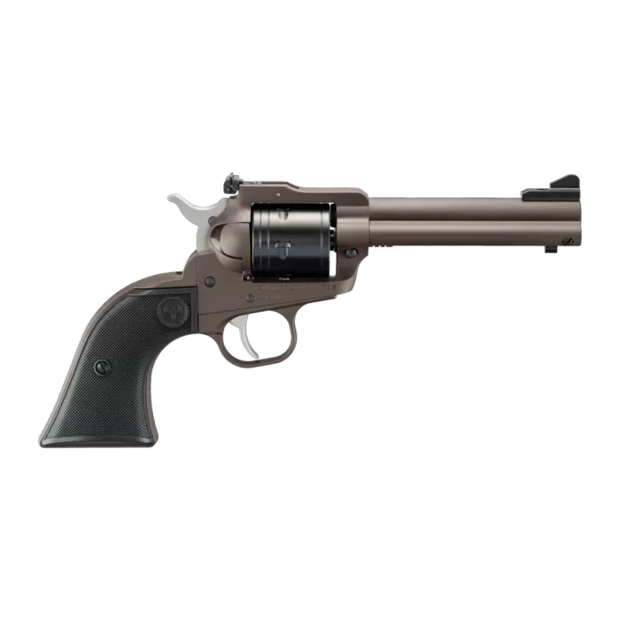 Ruger 2071 Super Wrangler 250th Anniversary 22 LR/22 WMR 6 Shot 4.62" Dark Bronze Cerakote Steel Engraved Barrel, Steel Frame, Checkered Synthetic Grip, Transfer Bar Safety, Exposed Hammer
