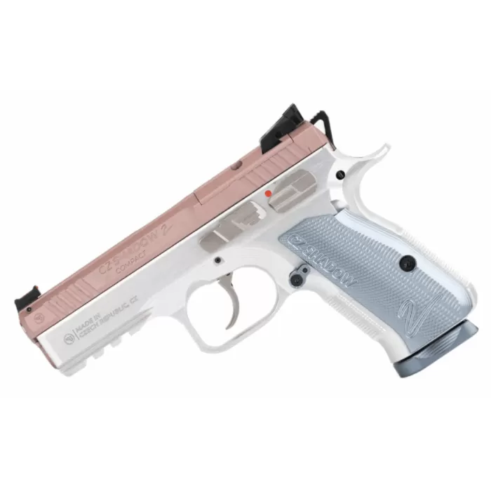 4" 15RD ROSE SILVER GRIPSCZ SHADOW 2 COMPACT OR 9MM FS