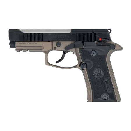 Langdon Tactical Tech 80X32ZTJBN Beretta Cheetah 80X 32 ACP 12+1 3.90" Stainless Barrel, Black Bruniton Carbon Steel Optic Ready/Serrated Slide, Bronze Anodized Aluminum Frame w/Picatinny Rail, Textur