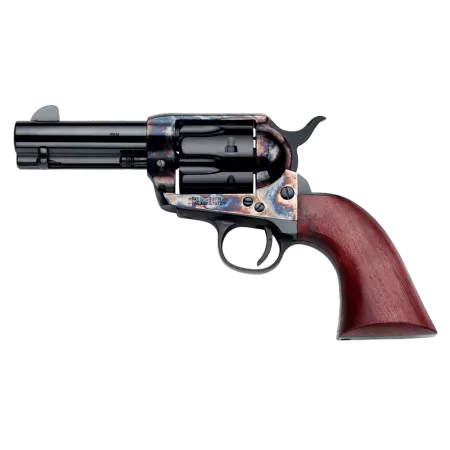 Pietta SA733024ML 1873 9mm Luger 6 Shot 3.50" Blued Steel Barrel, Blued Cylinder, Color Case Hardened Steel Frame, Walnut Grip