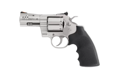 Colt Mfg GRIZZLYSP3RTS Grizzly  357 Mag 6 Shot 3" Stainless Ported Vent Rib Barrel, Stainless Unfluted Cylinder, Stainless Stainless Steel Frame, Black Hogue Overmolded Grip, Exposed Hammer
