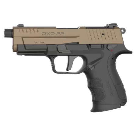 Retay USA RXP22BLKFDES13TH RXP 22 LR 13+1 4" Threaded Barrel, Flat Dark Earth Cerakote Optic Ready/Serrated Slide, Black Cerakote Polymer Frame w/Accessory Rail, RMR/RMSc Footprint