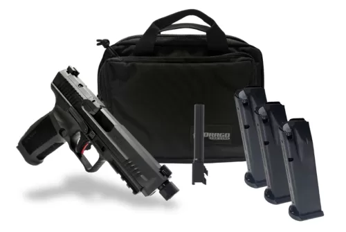 CANIK Mete SFT Tactical 9mm 4.5/5in 3x18rd Semi-Automatic Pistol Bundle (HG6595OSK-N)