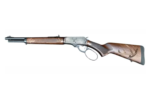 Rossi R95 Trapper Deer Edition Engraved Large Loop Threaded .30-30 Winchester Black Rifle