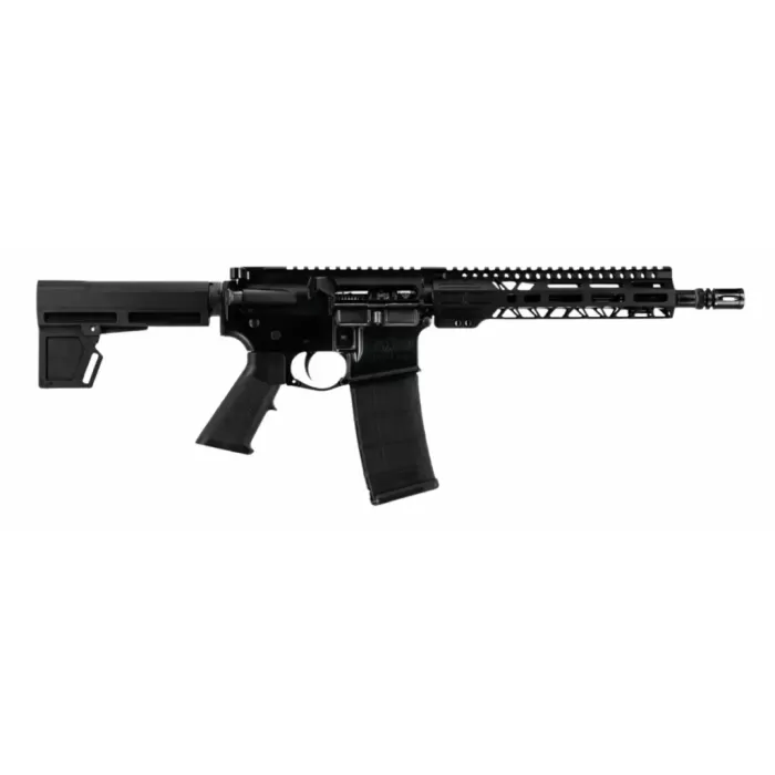 Faxon Firearms FXSPT556105SA9 Sport 5.56 NATO 30+1 10.50" Black Nitride SOCOM Threaded Barrel, Aluminum Receiver w/Picatinny Rail, M-LOK Handguard, Black Polymer KAK Shockwave Pistol Brace, Ergonomic
