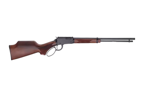 Henry H001PGH22M Sporter 22 WMR 12+1 18.50" Blued Threaded Barrel, Black Aluminum Receiver w/Picatinny Rail, American Walnut Fixed w/Pistol Grip Stock