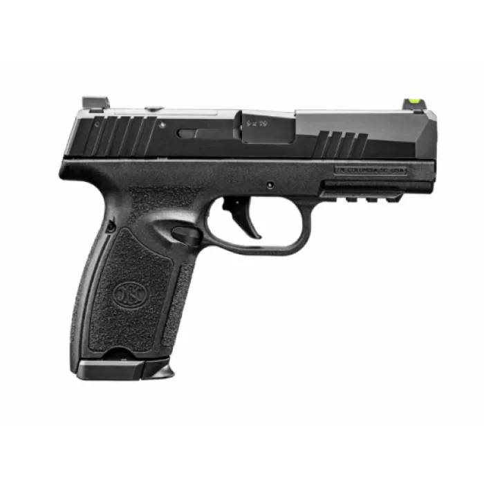 FN 66-102378 309 MRD 9mm Luger 20+1 16+1 3.80" Black Target Crown Barrel, Black Stainless Steel Optic Ready/Serrated Slide, Black Polymer Frame w/Picatinny Rail, Textured Grip Shield, RMS/DPP Footprin