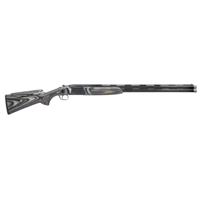 Pointer REXST912BBL12 FT912 Sport Trek Full Size 12 Gauge Break Open 3" 2rd 28" Black Over/Under Vent Rib Barrel, Black Steel Receiver, Adj Comb Gray Laminate Stock, Ambidextrous