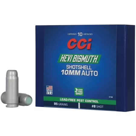 CCI 3710B HEVI-Bismuth 10mmAuto 95gr Shotshell #8Shot 10 Per Box/20 Case